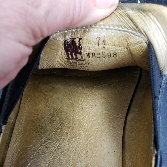 Pabder Black Brown Calf Leather Loafer Men's 7.5 M - Picture 10 of 10